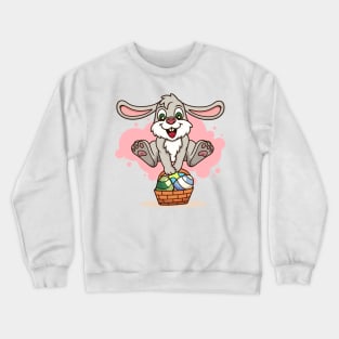 Easter Bunny with Eggs Crewneck Sweatshirt